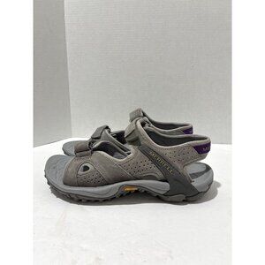 Merrell Sandals womens Kahuna 4 Strap hiking grey suede mesh vibram size 6